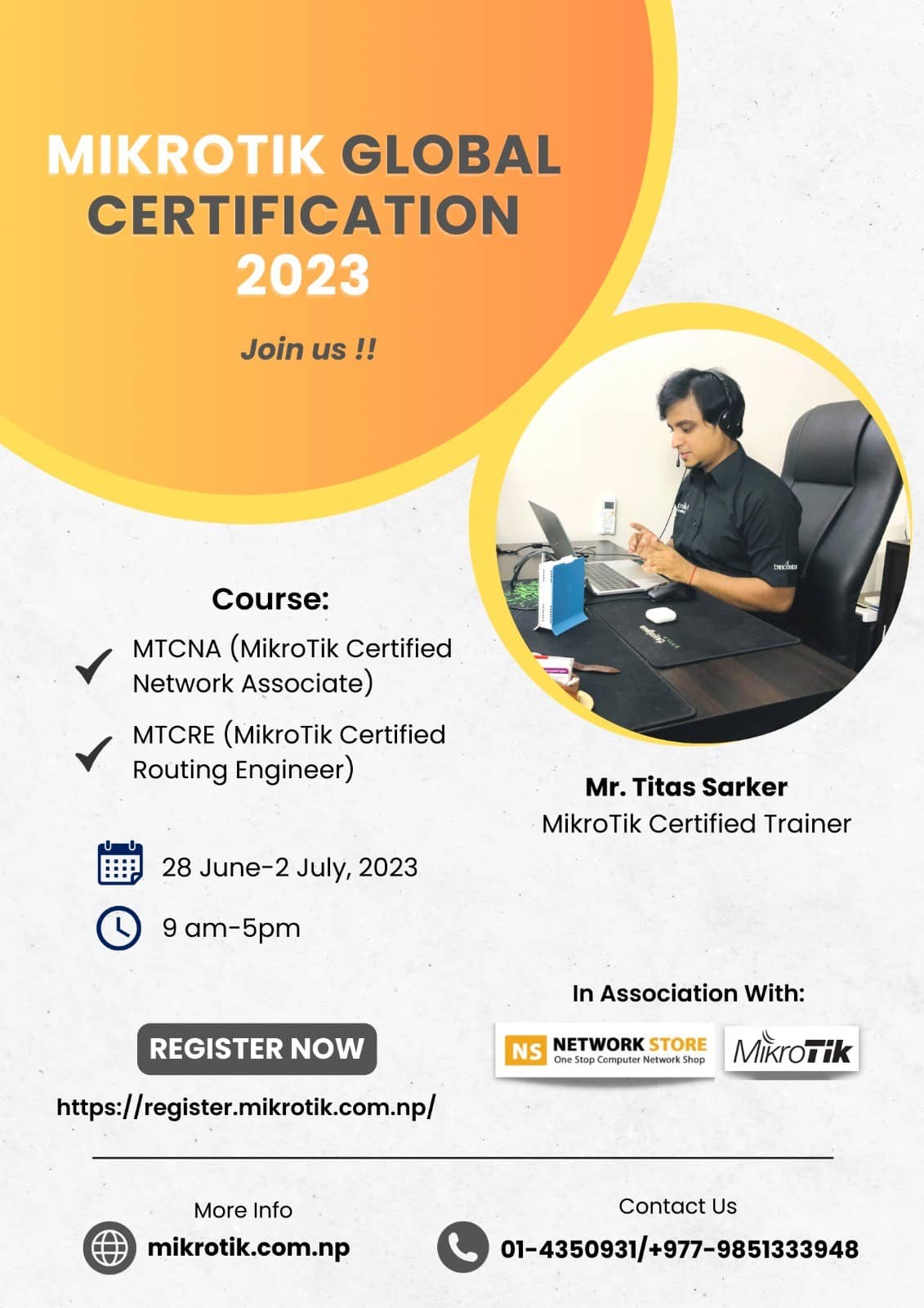 Mikrotik Global Certification 2023